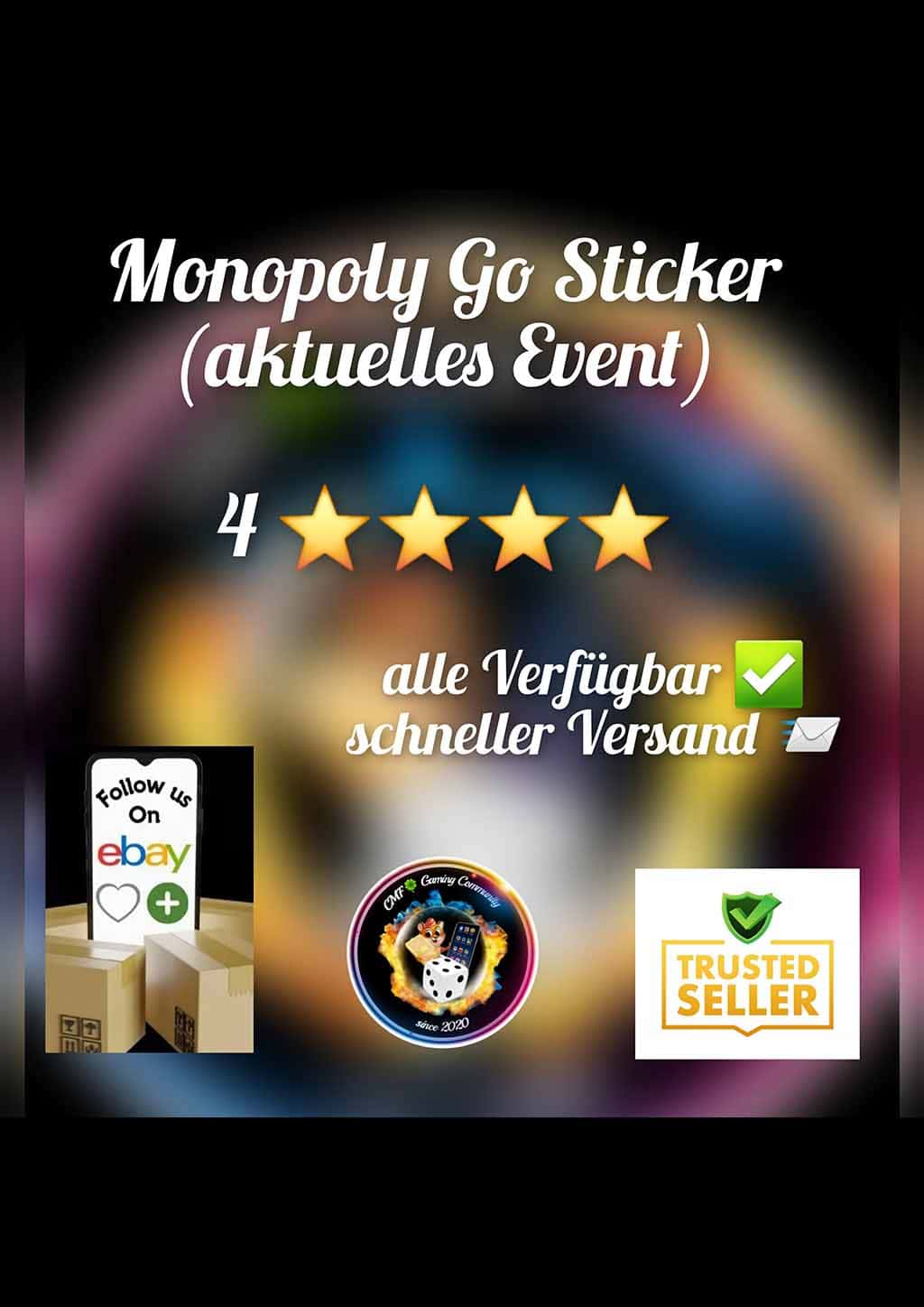 Monopoly Go ✨✨✨✨ Stars Sticker